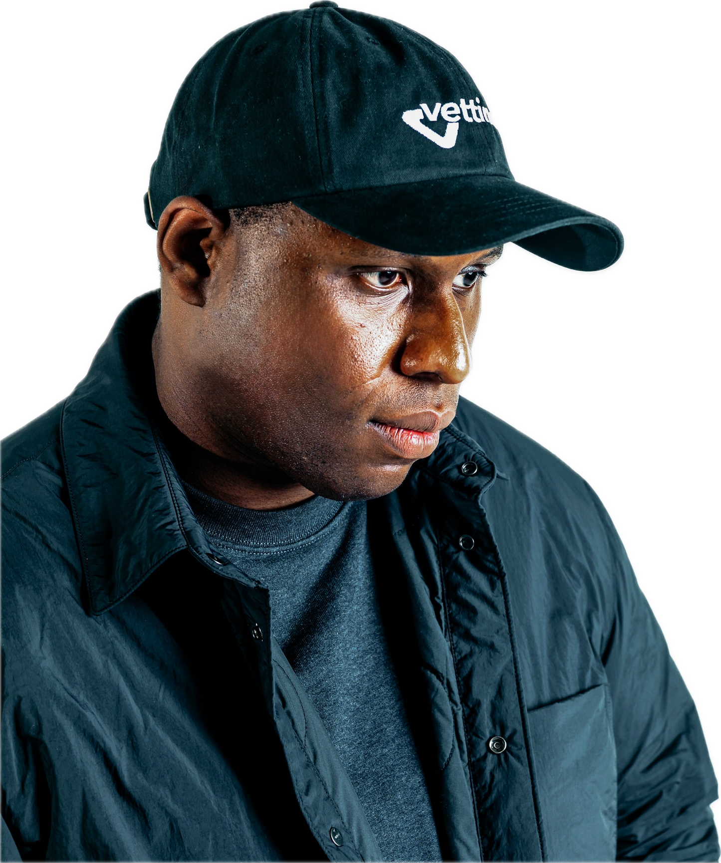 Brass Buckle Black Cap